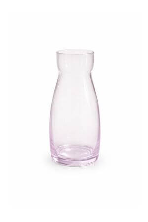 Rózsaszín üveg virágtartó váza 15cm 