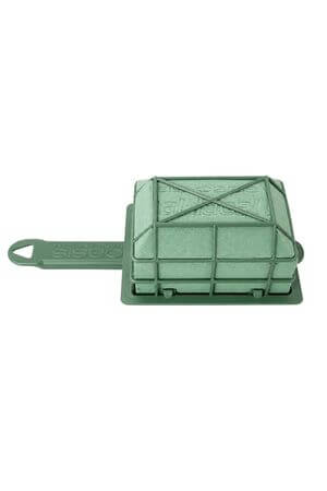 Zöld műanyag tűzőhabos lapát Mini 12 cm Oasis
