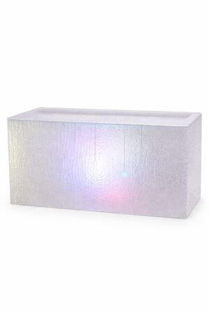 Négyzet alakú modern világító virágcserép 100cm