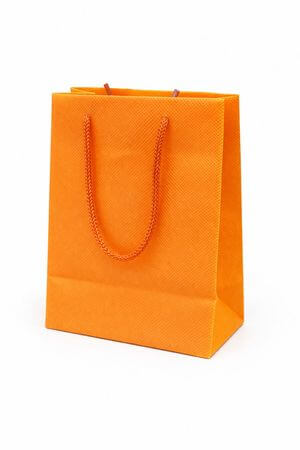 Narancssárga textil ajándéktáska 15cm 