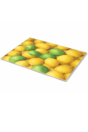 Žluto zelený tácek v citrónovém designu 29x19 cm