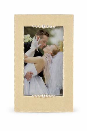 Négyzet alakú luxus esküvői képkeret 13x18cm 