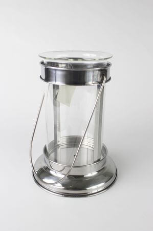 Ezüst modern lámpás 21cm