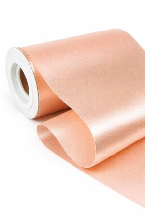 Meruňková saténová stuha 48cm x 10m