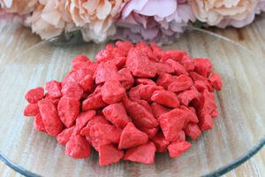 Piros nagy díszkövek 1kg