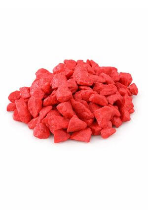 Červené veľké dekoračné kamene 1kg