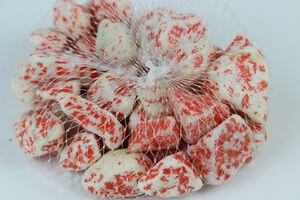 Oranžové veľké dekoračné kamene 0,7 kg