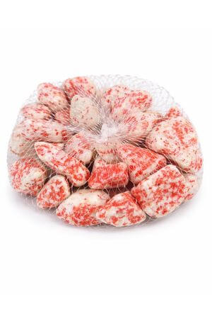 Oranžové veľké dekoračné kamene 0,7 kg