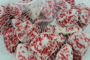 Červené veľké dekoračné kamene 0,7kg