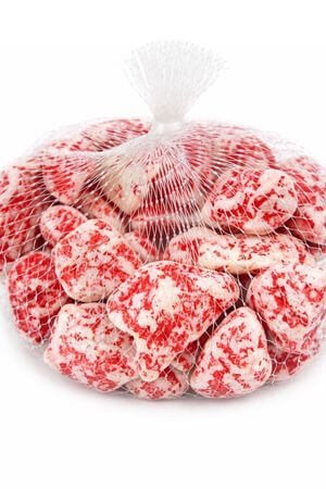 Červené veľké dekoračné kamene 0,7kg