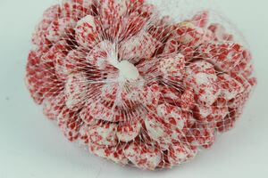 Červené malé dekoračné kamene 0,7kg