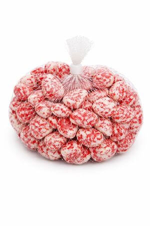 Červené malé dekoračné kamene 0,7kg