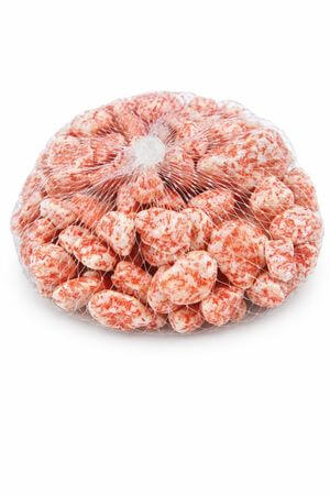 Oranžové malé dekoračné kamene 0,7kg