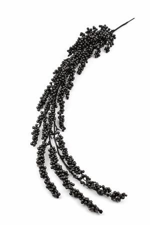 Fekete díszfürt golyócskákból 180cm