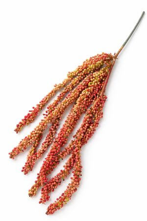 Oranžový umělý kuličkový hrozen 125cm