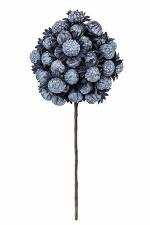 Sötétkék mű egzotikus virág szárral 77cm