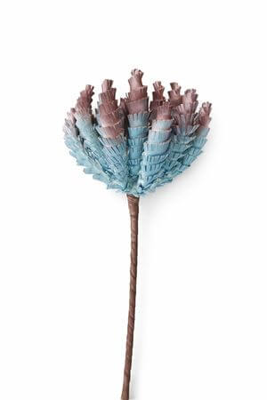 Koptatott lila mű egzotikus virág 75cm