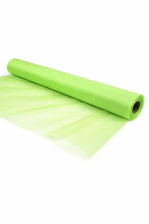 Világoszöld organza anyag 48cm