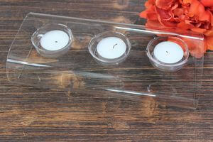 Üveg mécsestartó 25cm