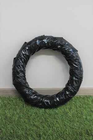 Szalmakoszorú 30cm csomagolva