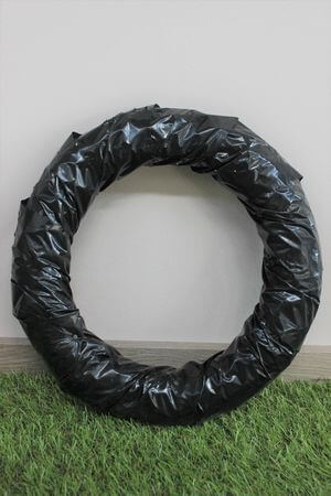 Szalmakoszorú 40cm csomagolva