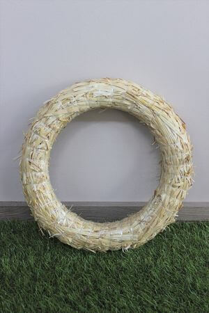 Szalmakoszorú 30cm