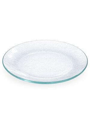 Mintás üveg tányér 24cm