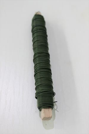 Zelený vázací drát na dřívku 0,65mm 100g