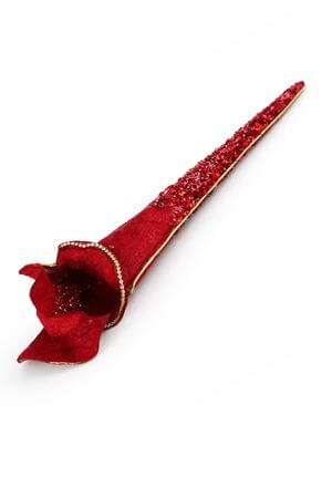 Červený umelý kvet saracénie 68cm