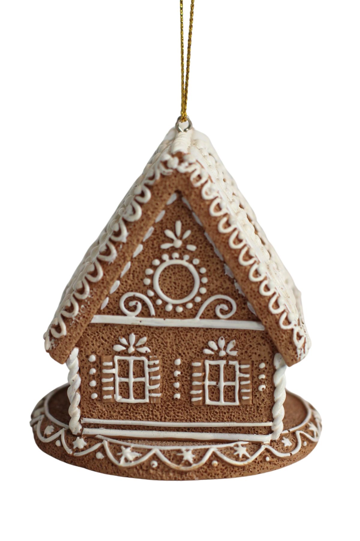 Perníková vianočná ozdoba domček LED 7cm