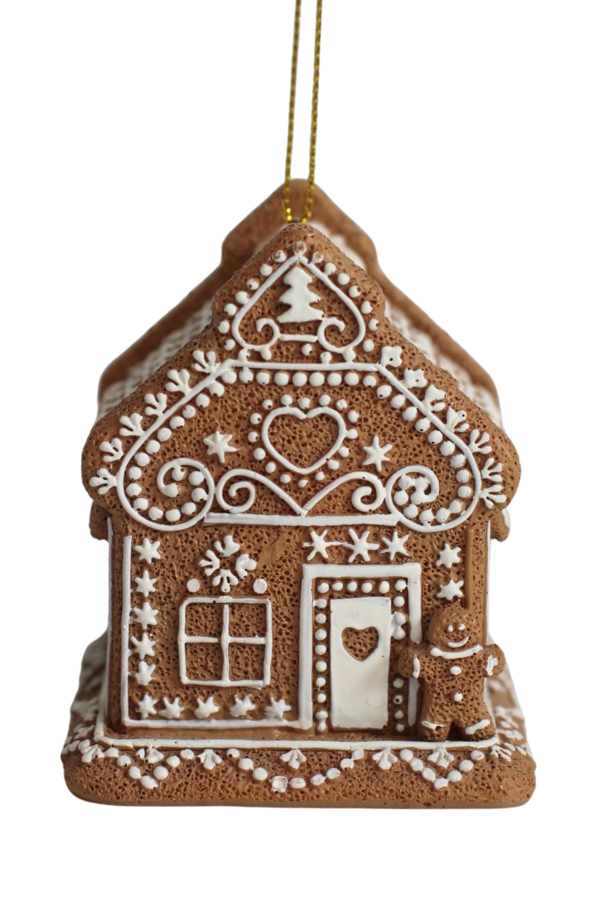 Perníková vianočná ozdoba chalúpka LED 7cm