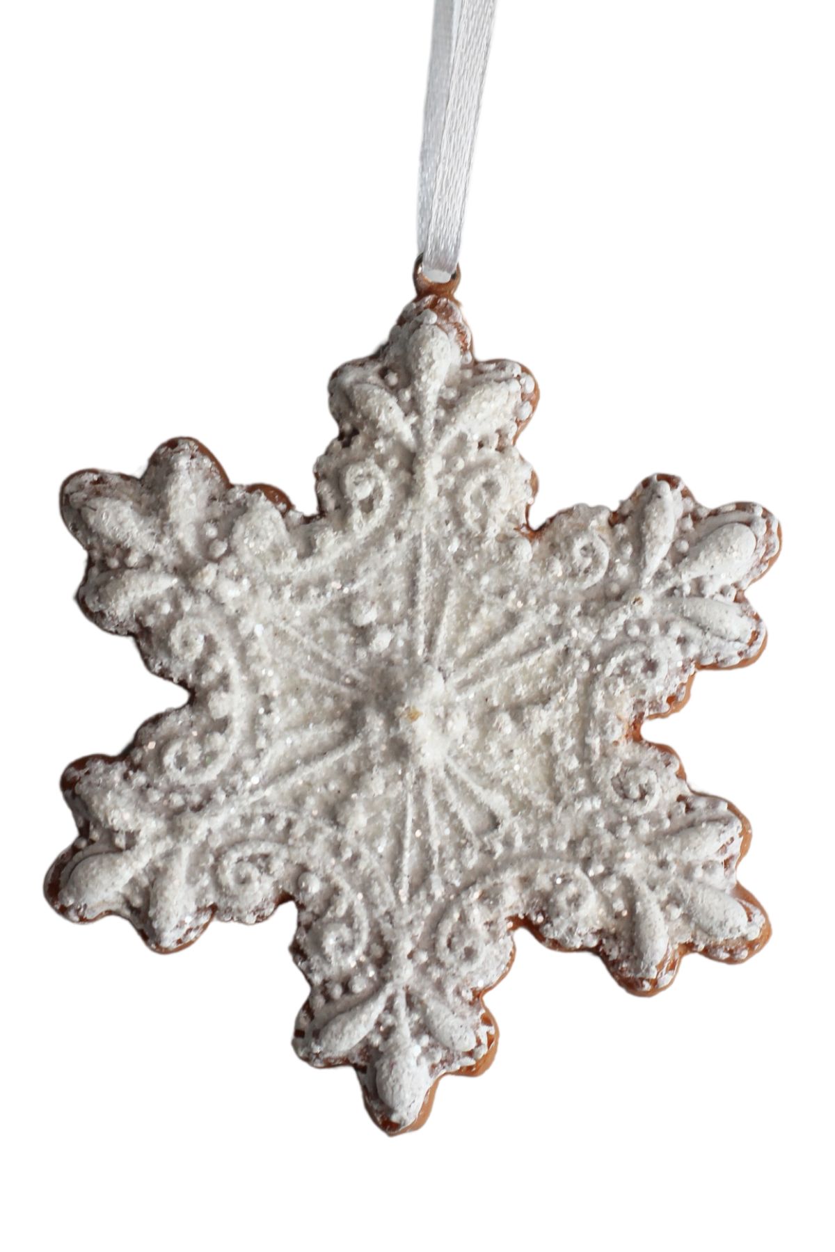 Perníková vianočná ozdoba Vločka 9cm