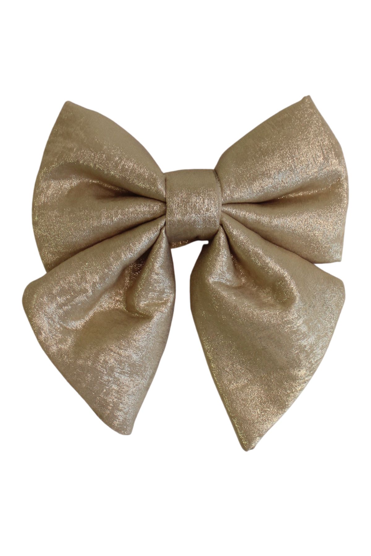 Krémszínű dekoratív masni 13cm