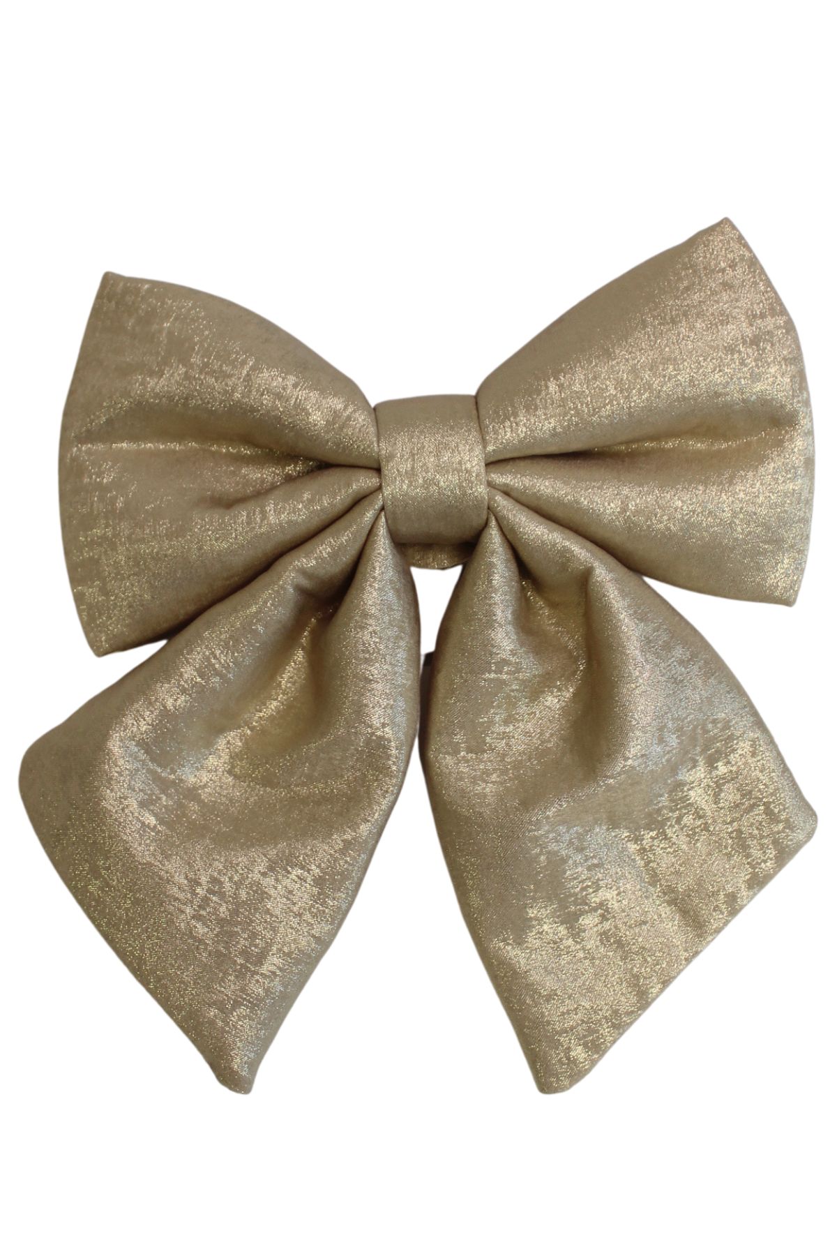 Krémszínű dekoratív masni 16cm