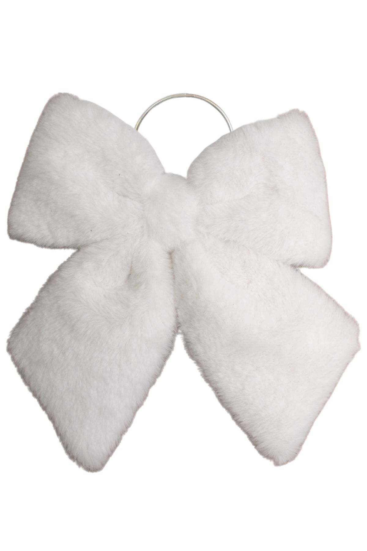 Fehér dekoratív masni 34cm