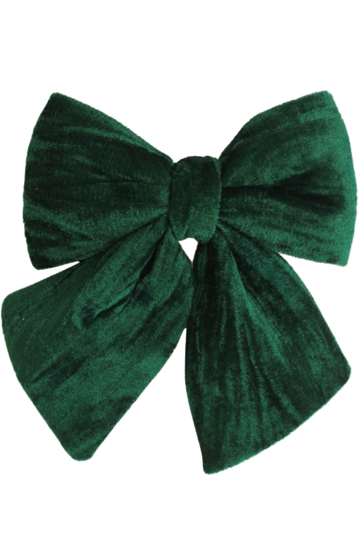 Zöld bársony masni 22cm