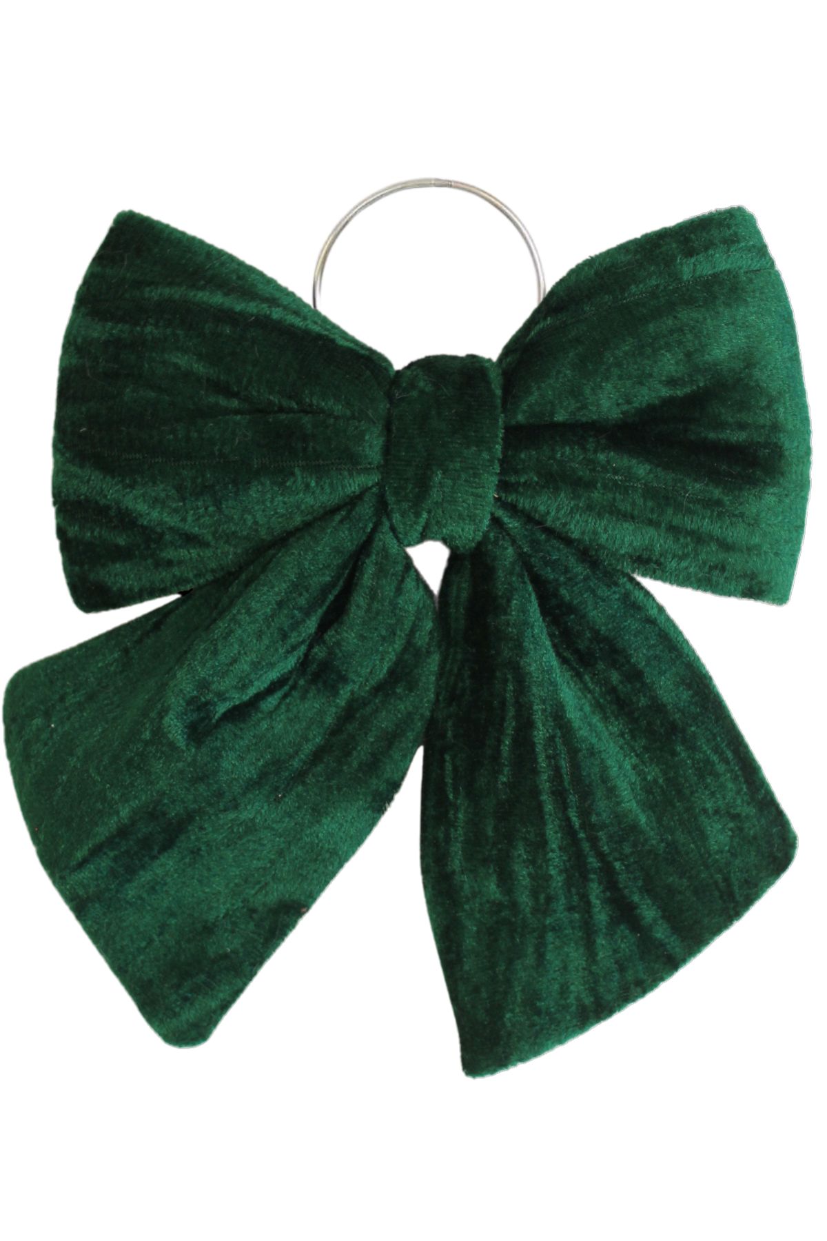 Zöld bársony masni 34cm