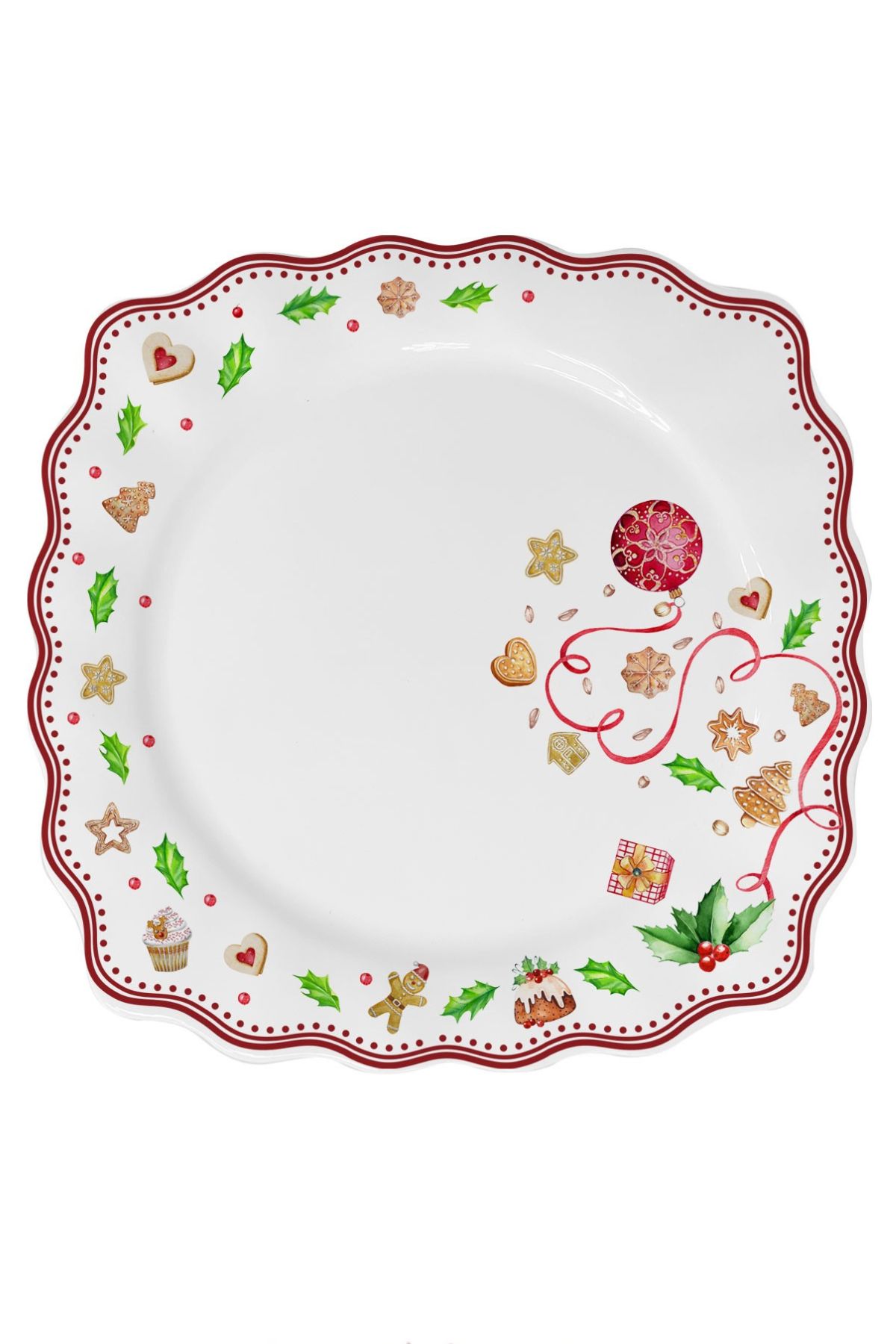 Perníkový vánoční hluboký talíř 22cm