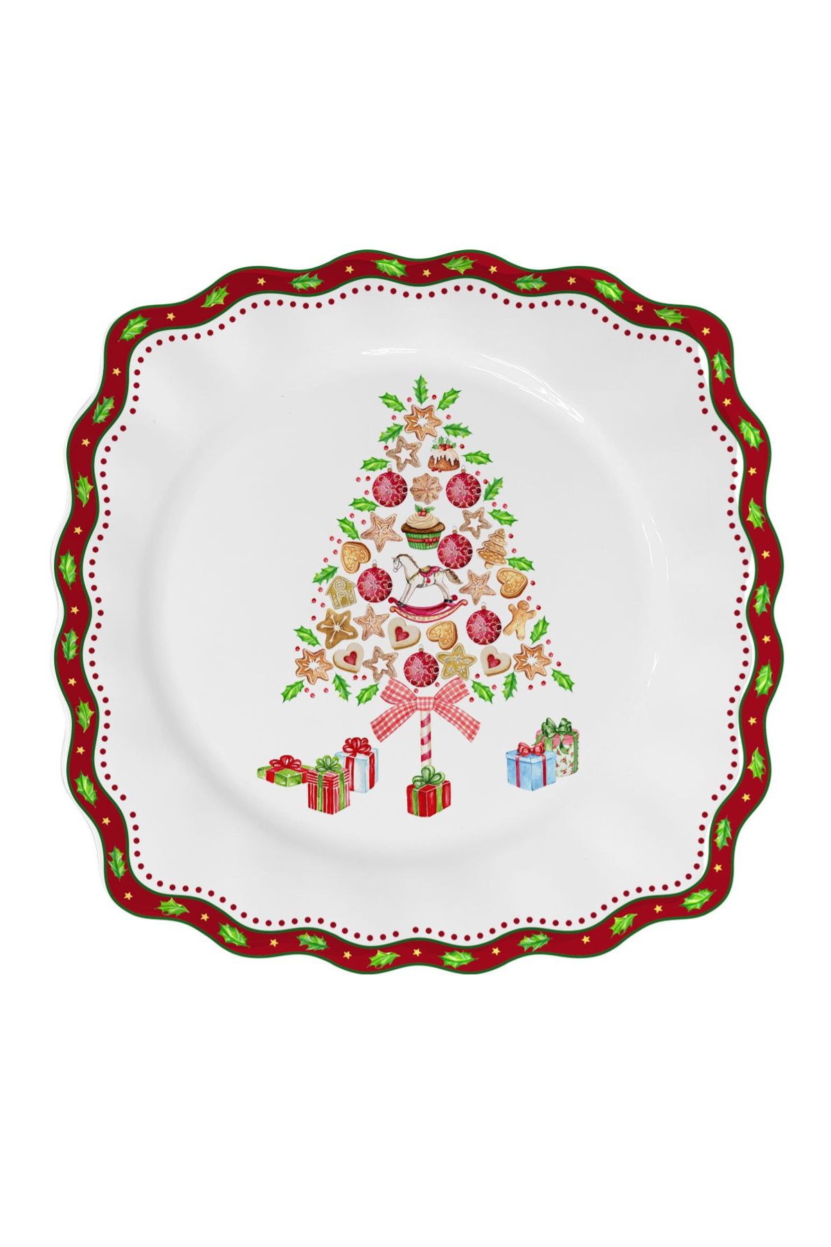 Perníkový vánoční dezertní talíř 20cm