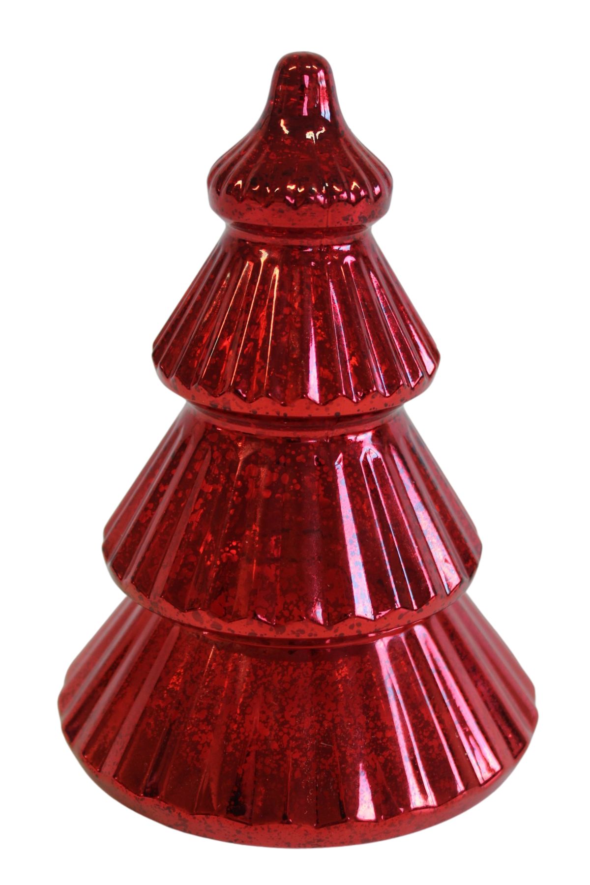 Piros illatos gyertya karácsonyfa 20cm