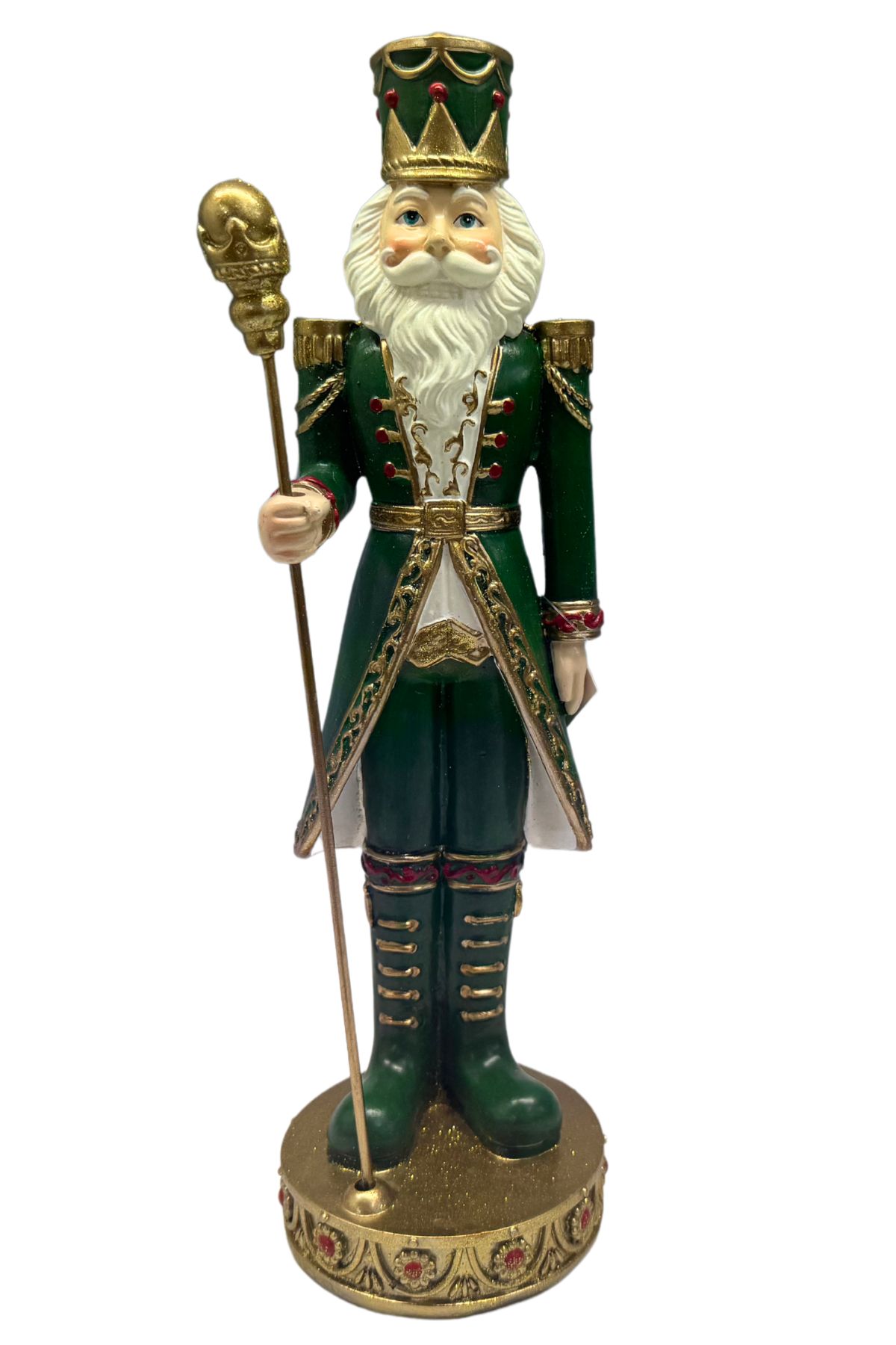 Zelený vánoční louskáček 35cm