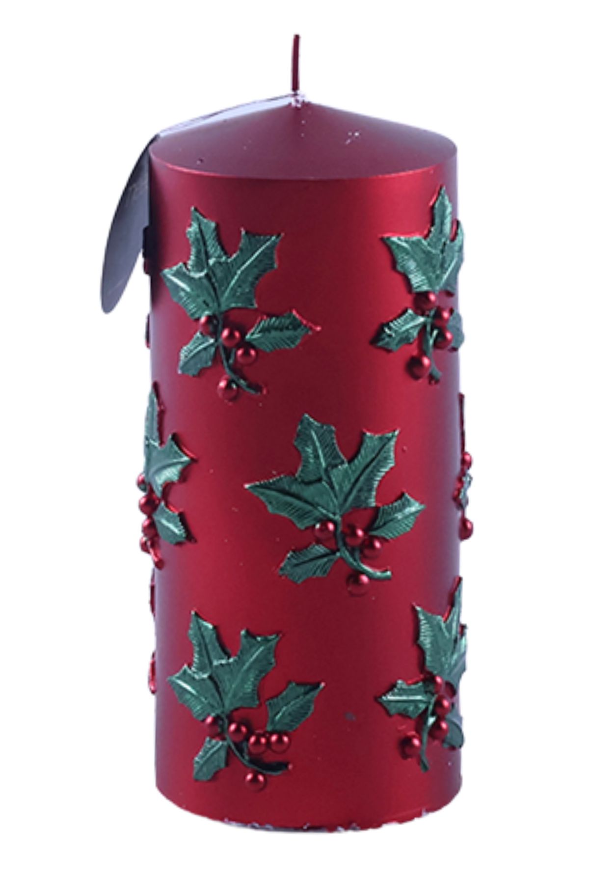 Červená vianočná sviečka 15cm