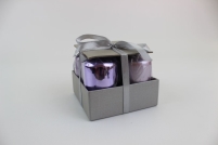 Lila henger alakú gyertyák 4db 