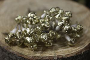 Pezsgő színű dekor gombák 48db 3cm