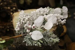 Fehér fagyos mű betűző 70cm