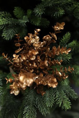 Réz színű mű eukaliptusz 33cm