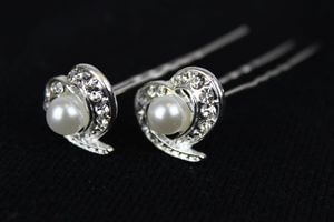 Szív alakú luxus csatok 12db