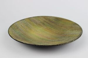 Karcolt kerámia gyümölcstál 30cm