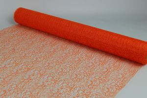 Narancssárga pókhálós organza 