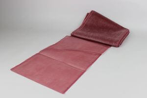 Burgundy priehľadné organzy 22 cm 6 ks